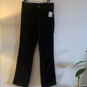 Free People Black Velvet Flare Pants